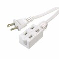 American Imaginations 78.74 in.White Plastic Indoor Triple Outlet AI-37259